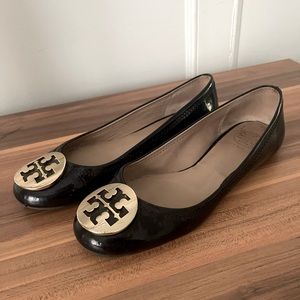 Tory Burch Classic Dark Blue Flats